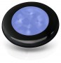 Ringvalgusti sinine 24V LED, must plastik raam